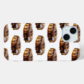 SlipperyJoeの贅沢なドーナツを厚い艶のあるチョコレートグレーズでコーティング Case-Mate iPhoneケース (裏面 (横))