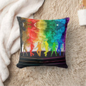 SlipperyJoeの踊りプライドシャドウゲイギフトアルティ クッション (ブランケット)