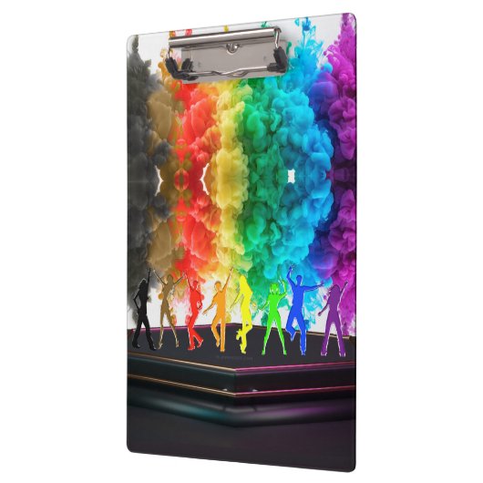 SlipperyJoeの踊りプライドシャドウゲイギフトアルティ クリップボード (左)