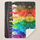 SlipperyJoeの踊りプライドシャドウゲイギフトアルティ シェルパブランケット (正面)