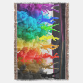 SlipperyJoeの踊りプライドシャドウゲイギフトアルティ スローブランケット (正面縦)