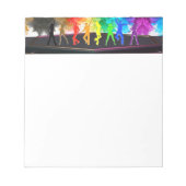 SlipperyJoeの踊りプライドシャドウゲイギフトアルティ ノートパッド (正面)