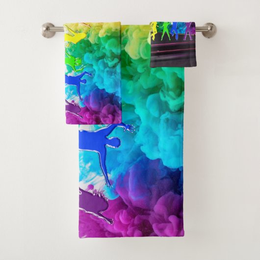 SlipperyJoeの踊りプライドシャドウゲイギフトアルティ バスタオルセット (インサイチュ)