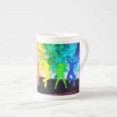 SlipperyJoeの踊りプライドシャドウゲイギフトアルティ ボーンチャイナマグカップ (正面右)