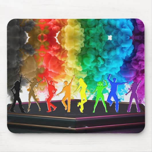 SlipperyJoeの踊りプライドシャドウゲイギフトアルティ マウスパッド (正面)