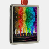 SlipperyJoeの踊りプライドシャドウゲイギフトアルティ メタルオーナメント (右)