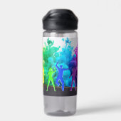 SlipperyJoeの踊りプライドシャドウゲイギフトアート ウォーターボトル (背面)