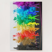 SlipperyJoeの踊りプライドシャドウゲイギフトアート ジグソーパズル (縦)