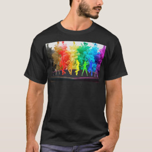 SlipperyJoeの踊りプライドシャドウゲイギフトアート Tシャツ