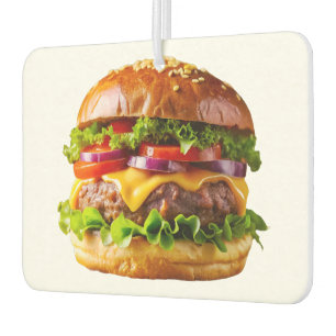 SlipperyJoeの食欲をそそるチーズバーガー クリスピーなバ カーエアーフレッシュナー