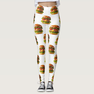 SlipperyJoeの食欲をそそるチーズバーガー クリスピーなバ レギンス