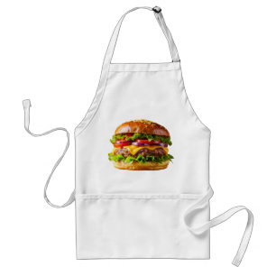 SlipperyJoeの食欲をそそるチーズバーガー クリスピー ba スタンダードエプロン