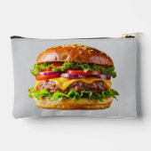 SlipperyJoeの食欲をそそるチーズバーガー クリスピーba アクセサリーポーチ (裏面)