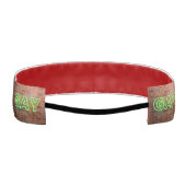 SlipperyJoeの鮮やかなネオン ゲイ サイン 緑のレンガ アスレチックヘッドバンド (裏面)