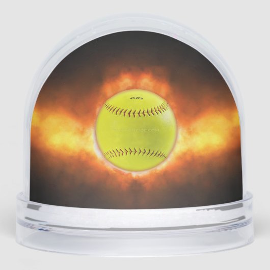 SlipperyJoeの黄色のソフトボール火炎が燃え上がる (正面)