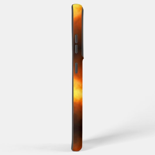 SlipperyJoeの黄色のソフトボール火炎が燃え上がる Samsung Galaxyケース (右側面)