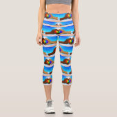 SlipperyJoeの2つの心のある手の異人種間の男性h カプリレギンス (正面)