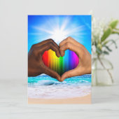 SlipperyJoeの2つの心のある手の異人種間の男性h シーズンカード (スタンド正面)