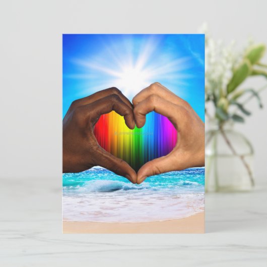 SlipperyJoeの2つの心のある手の異人種間の男性h シーズンカード (スタンド正面)