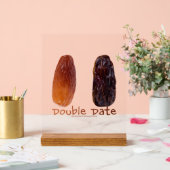 SlipperyJoeの2つの日付しわだらけのプルーン アクリルサイン (ウェディング)