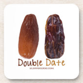 SlipperyJoeの2つの日付ダブル日付の縮おもしろいれ コースター (正面)
