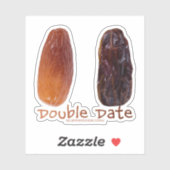 SlipperyJoeの2つの日付ダブル日付の縮おもしろいれ シール (シート)