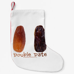 SlipperyJoeの2つの日付ダブル日付の縮おもしろいれ スモールクリスマスストッキング