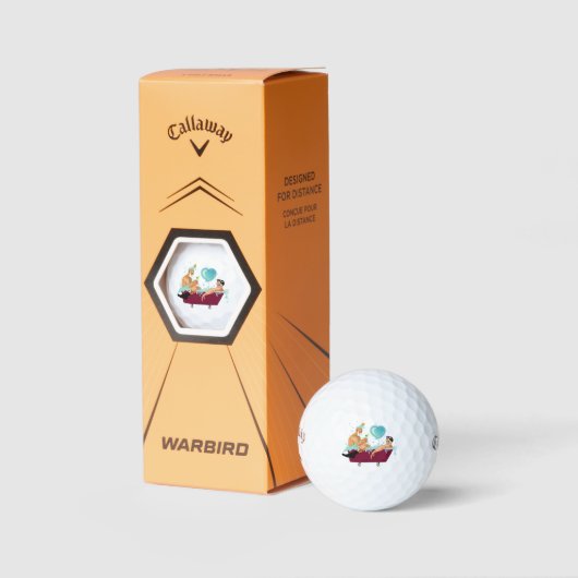 SlipperyJoeの2人のゲイ男性は漫画の浴槽soaを愛している ゴルフボール (パッケージ)