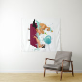 SlipperyJoeの2人のゲイ男性は漫画の浴槽soaを愛している タペストリー (インサイチュ(横))