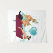 SlipperyJoeの2人のゲイ男性は漫画の浴槽soaを愛している タペストリー (正面(横))