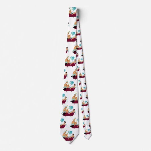 SlipperyJoeの2人のゲイ男性は漫画の浴槽soaを愛している ネクタイ (正面)