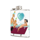 SlipperyJoeの2人のゲイ男性は漫画の浴槽soaを愛している フラスク (左)