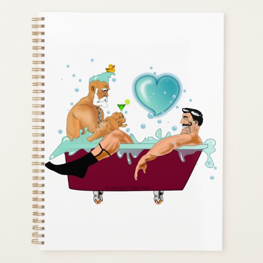 SlipperyJoeの2人のゲイ男性は漫画の浴槽soaを愛している プランナー手帳 (正面)