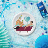 SlipperyJoeの2人のゲイ男性は漫画の浴槽soaを愛している ペーパープレート (パーティー)