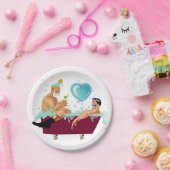 SlipperyJoeの2人のゲイ男性は漫画の浴槽soaを愛している ペーパープレート (パーティー)