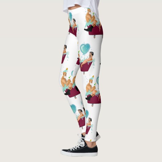 SlipperyJoeの2人のゲイ男性は漫画の浴槽soaを愛している レギンス (左)