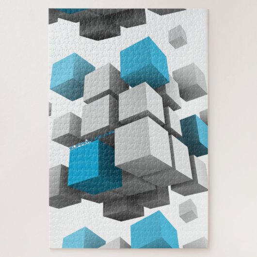 SlipperyJoeの3Dキューブ正方形3次元d ジグソーパズル (縦)