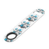 SlipperyJoeの3Dキューブ正方形3次元d スピード栓抜き (裏面アングル)