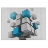 SlipperyJoeの3Dキューブ魅力的な配列thr カッティングボード (正面)