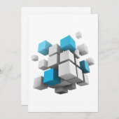 SlipperyJoeの3Dキューブ魅力的な配列thr シーズンカード (正面/裏面)