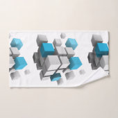 SlipperyJoeの3Dキューブ魅力的な配列thr バスタオルセット (ハンドタオル)