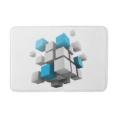 SlipperyJoeの3Dキューブ魅力的な配列thr バスマット (正面)