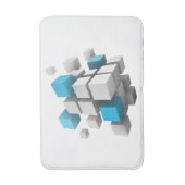 SlipperyJoeの3Dキューブ魅力的な配列thr バスマット (正面縦)