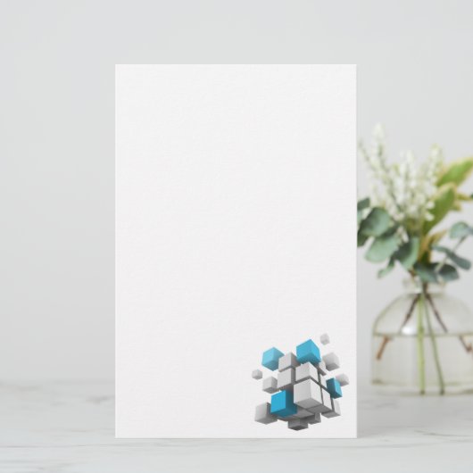 SlipperyJoeの3Dキューブ魅力的な配列thr 便箋 (スタンド正面)