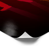 Slipperyjoeの6つの立っているシルエットが腕を上げている ポスター (コーナー)