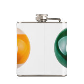 SlipperyJoeの69の懸命プールのテーブル2ビリヤード球 フラスク (裏面)