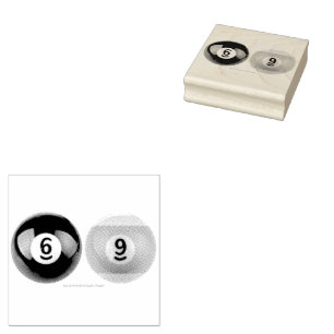 SlipperyJoeの69の懸命プールのテーブル2ビリヤード球 ラバースタンプ