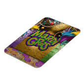 SlipperyJoeのMardi Grasをテーマにしたグラフィックダブロン マグネット (左側)