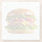SlipperyJoeのmouthyling積み上げハンバーガーTHIC ガラスコースター (裏面)