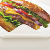 SlipperyJoeのmouthyling積み上げハンバーガーTHIC シェルパブランケット (3/4)